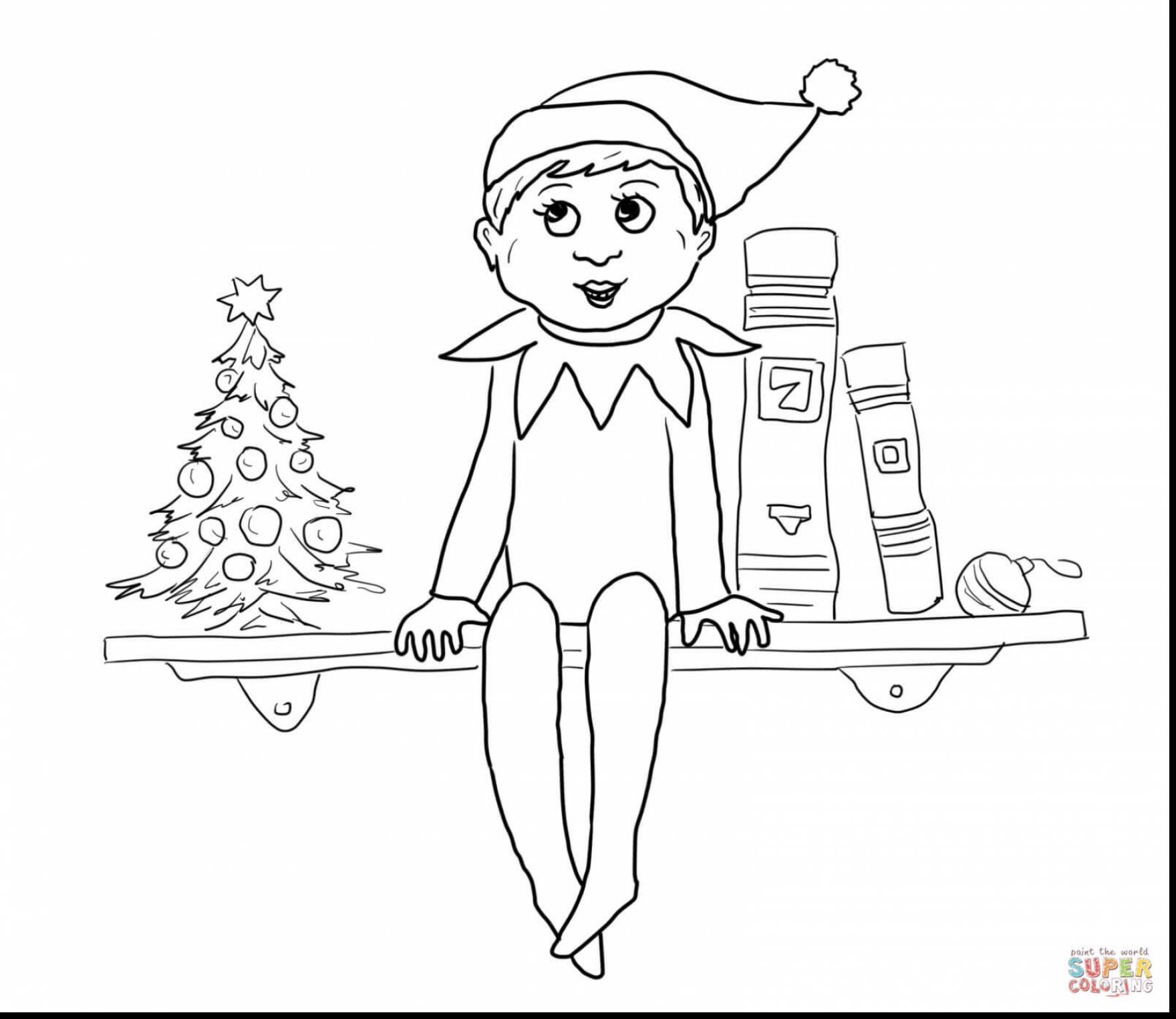 1760x1526 Fresh Coloring Page Of A Christmas Elf