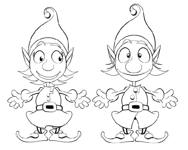 736x589 Christmas Elf Coloring Pages Coloring Book Elf Pages Page 4