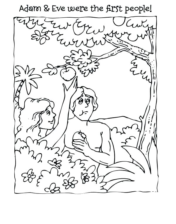 600x762 Adam And Eve Coloring Pages Kids And Eve Coloring Pages