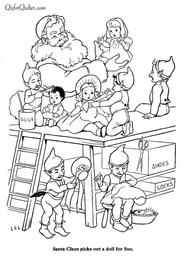 Christmas Family Coloring Pages