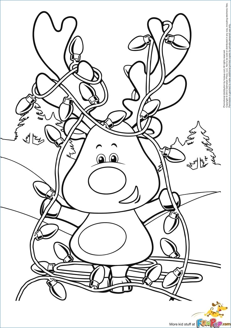 736x1046 Rudolph Reindeer And Family Coloring Page