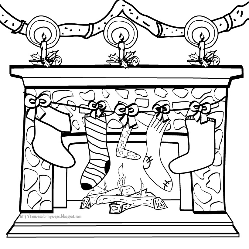820x820 Xmas Coloring Pages