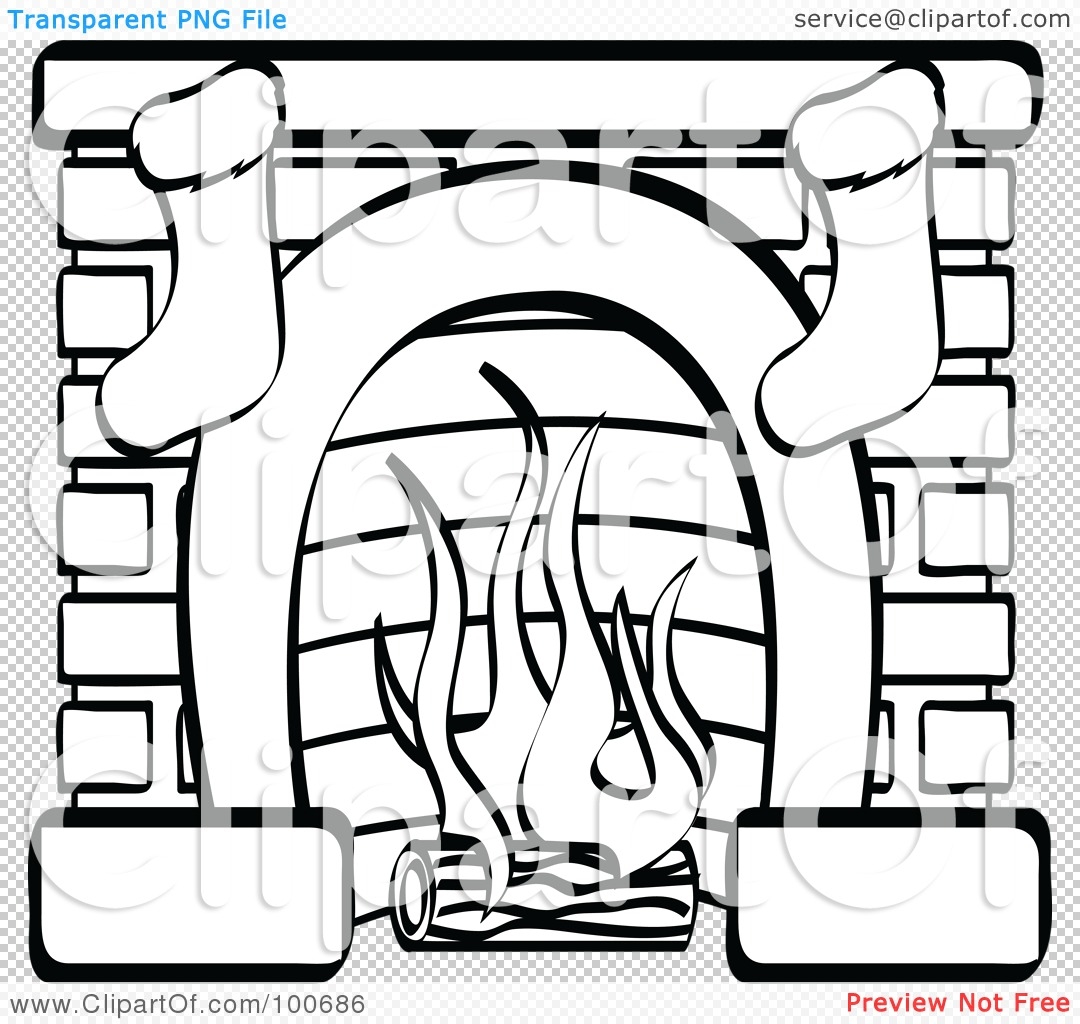 1080x1024 Amazing Fireplace Coloring Page Royalty Free Rf Clipart