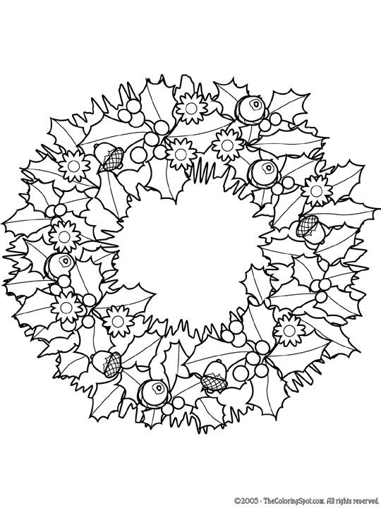 540x720 8 Christmas Coloring Pages For Adults Colored Pencils, Markers