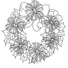 220x220 Christmas Garland Coloring Pages