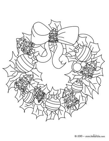 364x470 Christmas Garland Coloring Pages