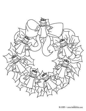 364x470 Christmas Garland Coloring Pages