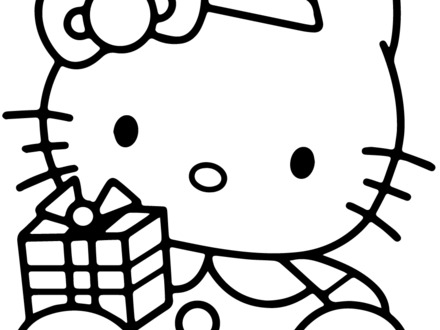 Christmas Gift Box Coloring Page