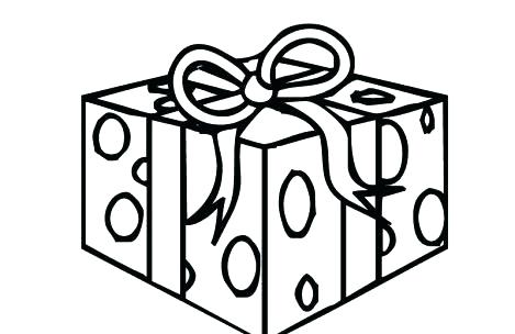 469x304 Christmas Present Coloring Page Gift Box Colouring Page Happy