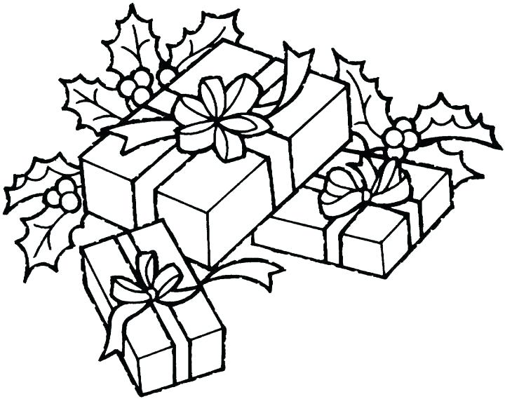 720x569 Christmas Gift Box Coloring Pagecoloring Pages Christmas Gifts