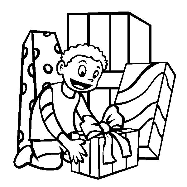 600x600 Christmas Gifts Coloring Page 7