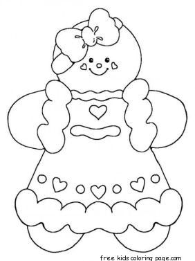 282x377 Printable Gingerbread Man Coloring Pages Coloring