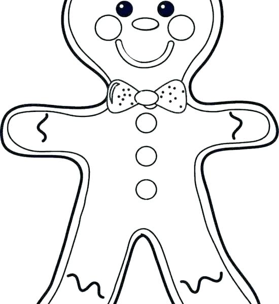 550x600 Gingerbread Man Color Sheet