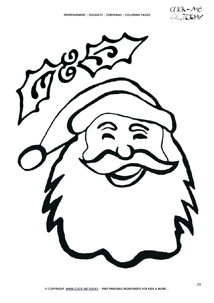 745x1053 Santa Hat Coloring Pages Coloring Pages Face Coloring Page