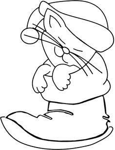 236x307 Boot Coloring Pages For Christmas