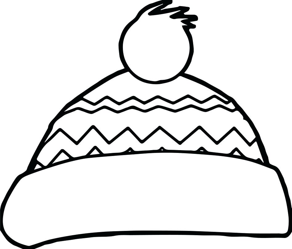 948x811 Santa Hat Coloring Pages Large Size Of Hat Coloring Page