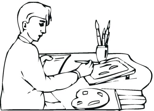 500x360 Santa Hat Coloring Pages