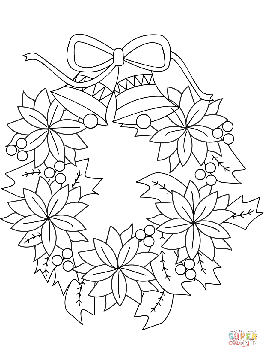 881x1175 Christmas Holly Bush Coloring Page