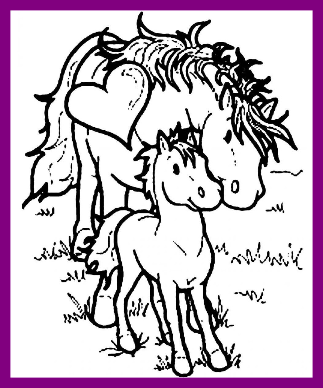 1055x1268 Christmas Horse Coloring Page