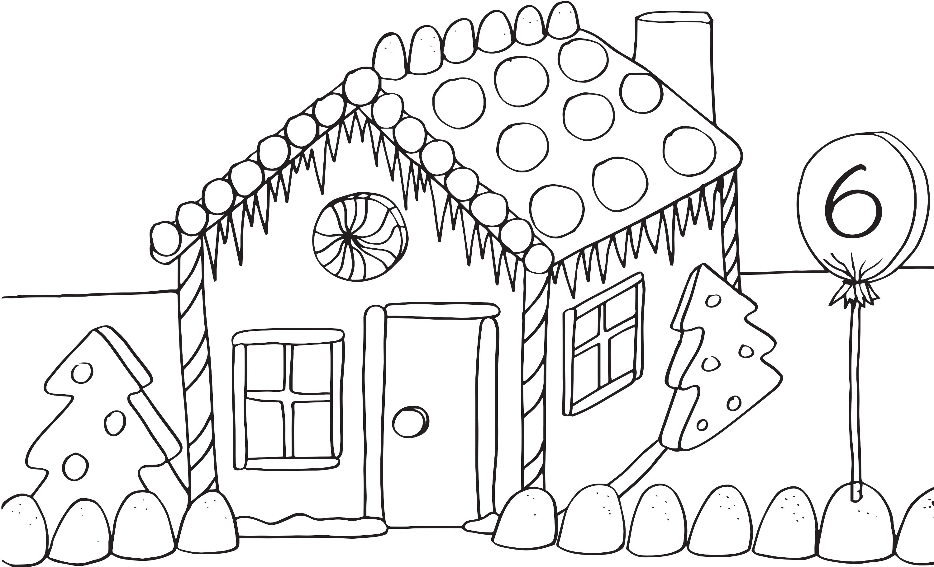 2998x1822 Christmas Sweet House Coloring Pages For Kids Best Of Merry Lively