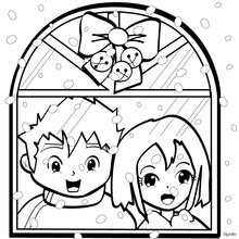 220x220 Christmas House Coloring Pages