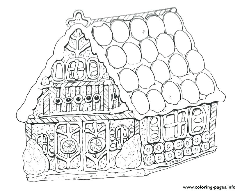 825x657 Gingerbread House Coloring Page Free Coloring Pages Gingerbread