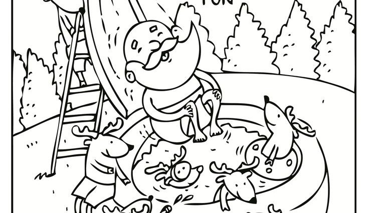 736x425 Free Christmas In July Coloring Pages Christmas Fun Sheets