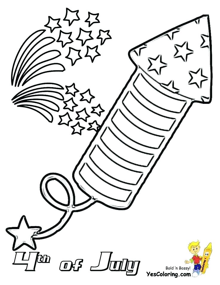 736x952 July Coloring Pages Coloring Pages Page Of Firecracker