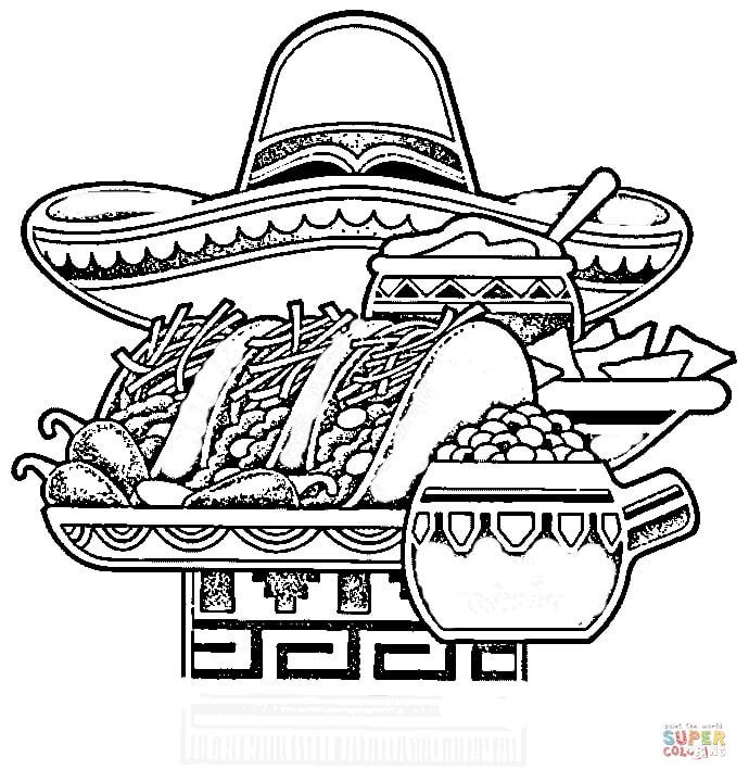 690x720 Modest Decoration Mexico Coloring Pages Mexico Coloring Pages Free