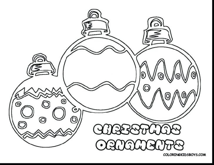 Christmas Light Bulb Coloring Page