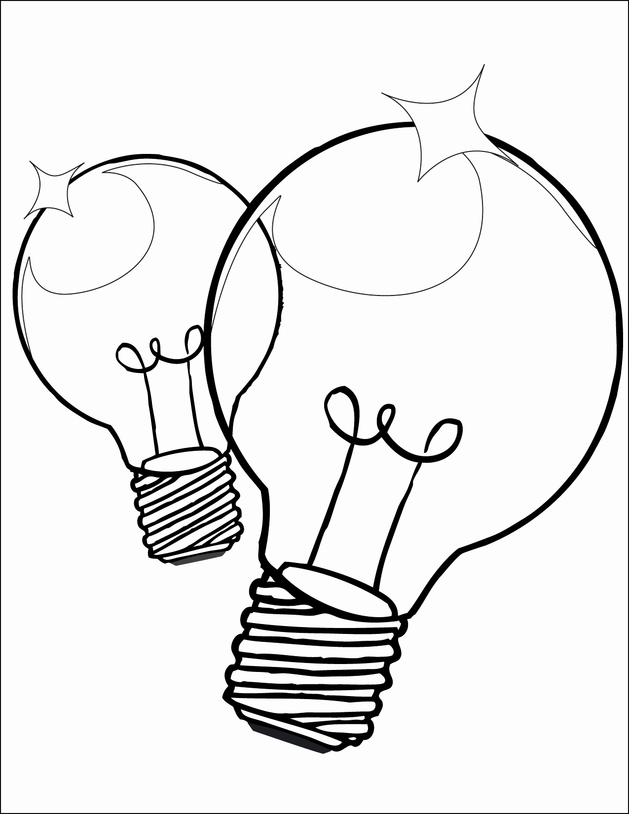 1275x1650 Light Bulb Coloring Page Fresh Christmas Light Coloring Page