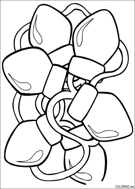 567x794 Black And White Christmas Coloring Pages 24 Christmas Lights