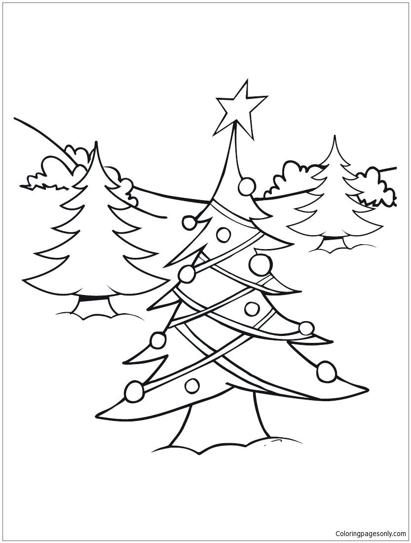 833x1099 Coloring Page ~ Christmas Lights Coloring Pages Tree Page Light