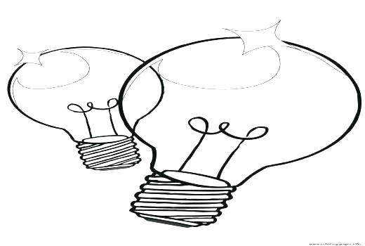520x350 Printable Light Bulb Coloring Page Lights Coloring Page Bulb