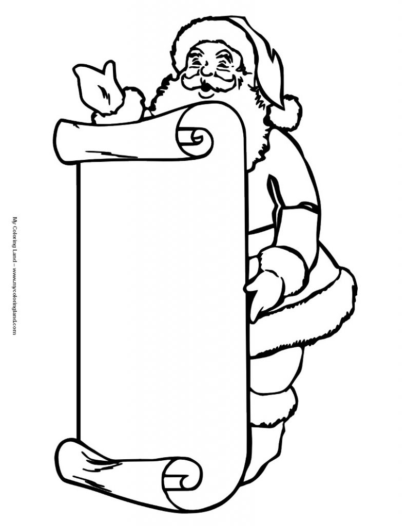 791x1024 Christmas Wish List Coloring Page My Microsoft Word Templates