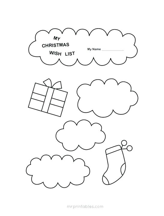 547x718 Christmas Wish List Coloring Page With Sleigh And Gifts A Wish