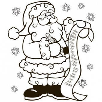 340x340 The Nice List Coloring Page
