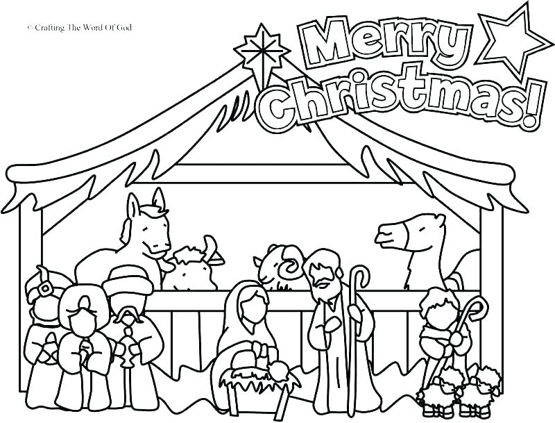 800x609 Nativity Color Page Nativity Coloring Page Nativity Coloring Pages