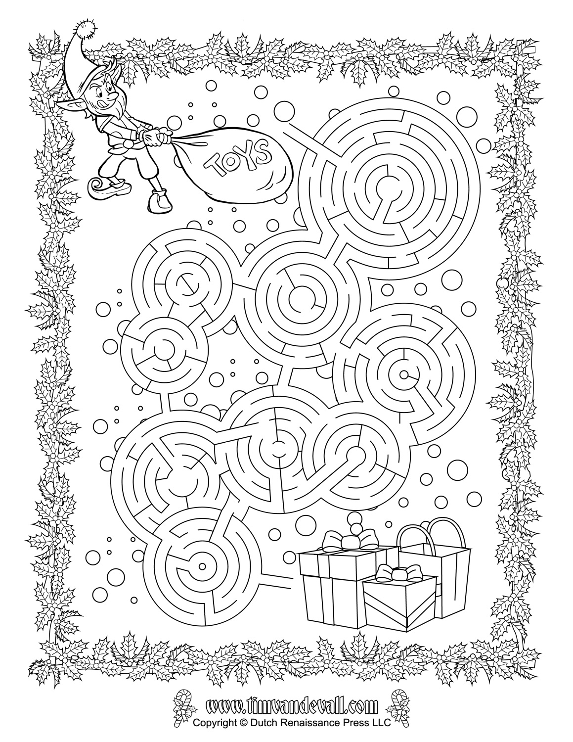 1159x1500 Christmas Maze Printable Christmas Printables