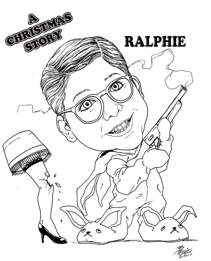 736x909 A Christmas Story Movie Coloring Pages How To Draw Samuel Jackson