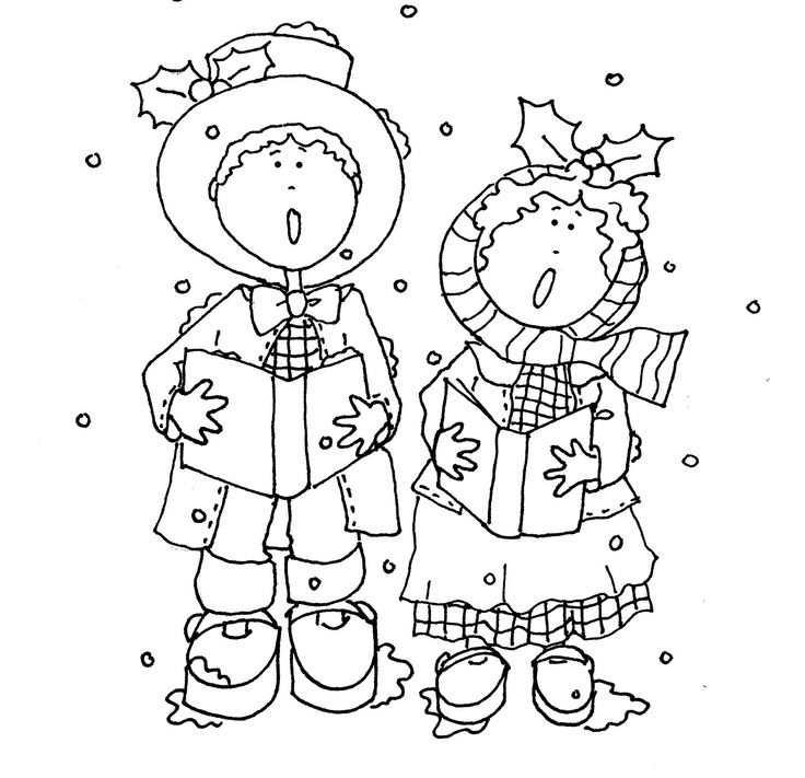 Christmas Music Coloring Pages
