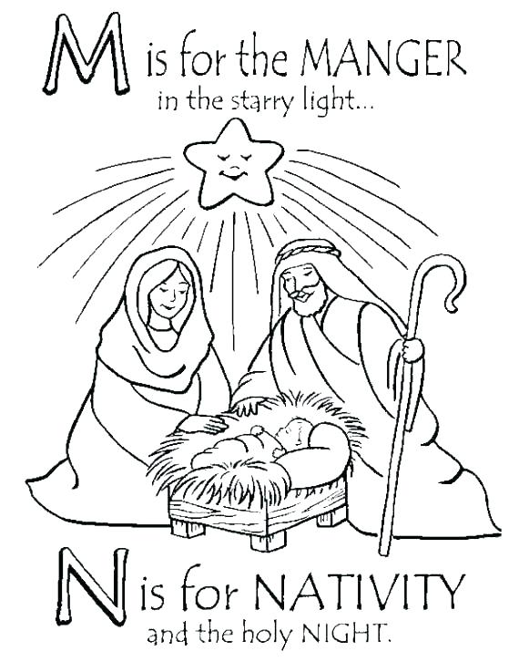 570x737 Manger Coloring Page Free Nativity Coloring Sheet Nativity Scene