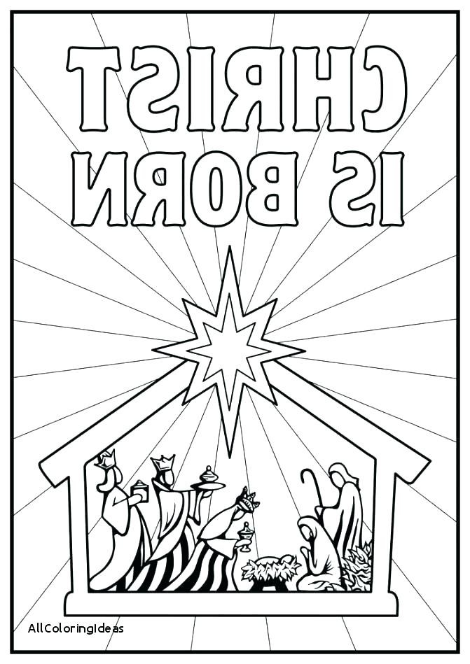 671x949 Manger Coloring Pages Color Therapy Law Attraction Nativity Scene