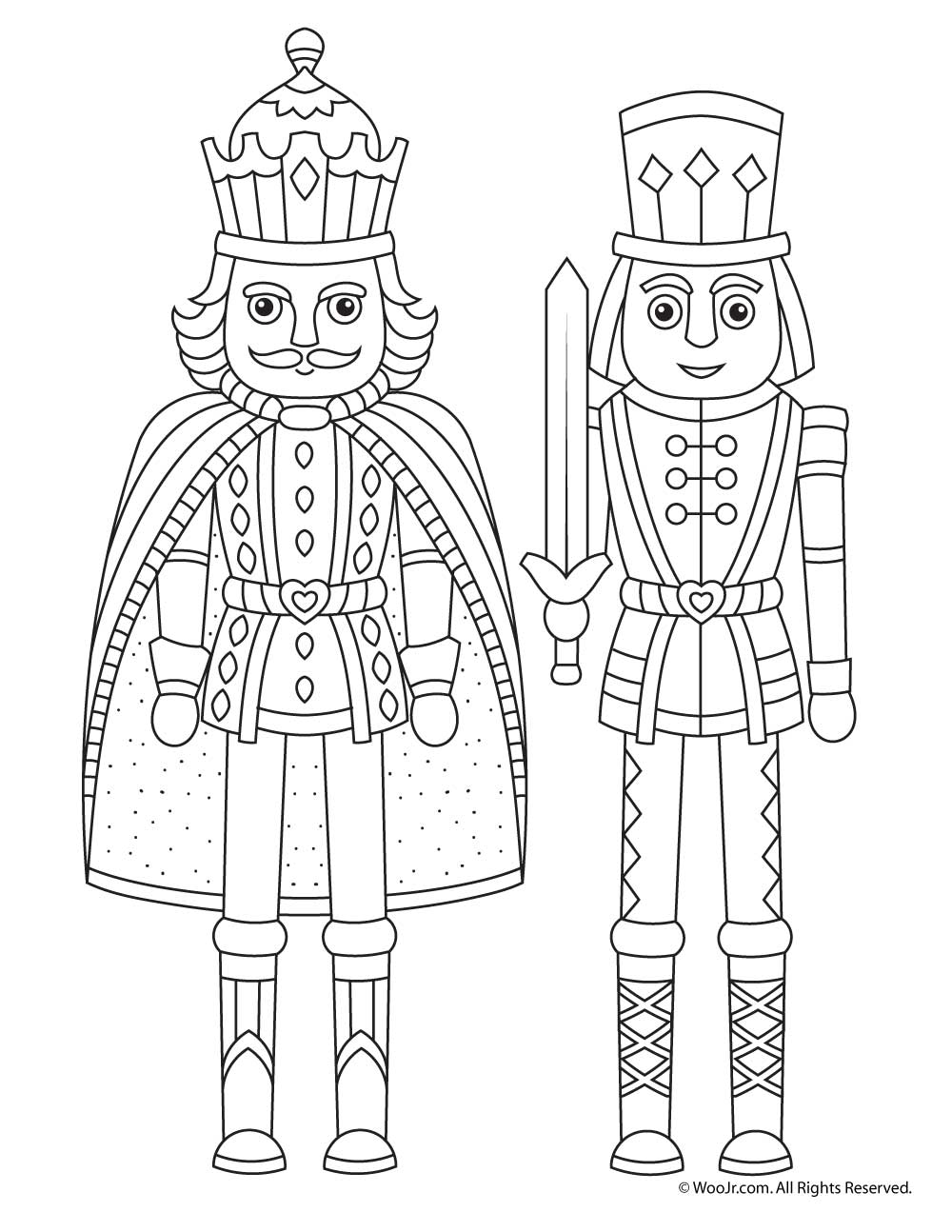 1000x1294 Nutcracker Christmas Coloring Page