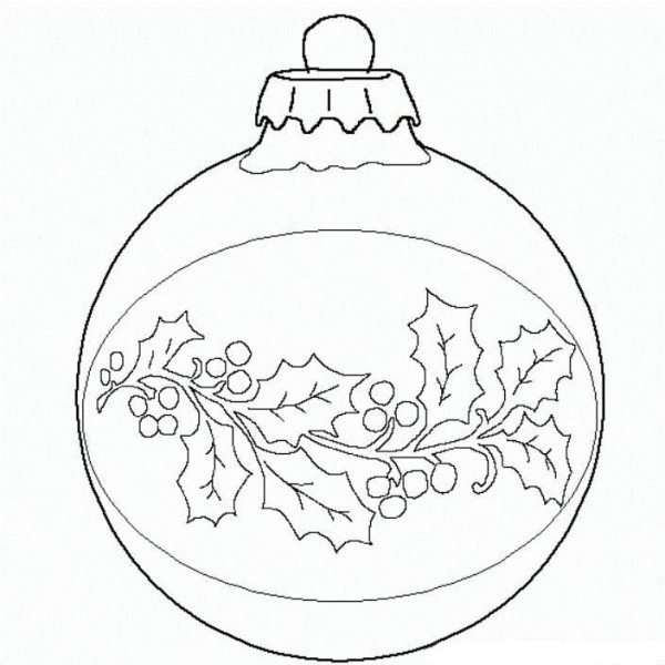 Christmas Ornament Coloring Pages