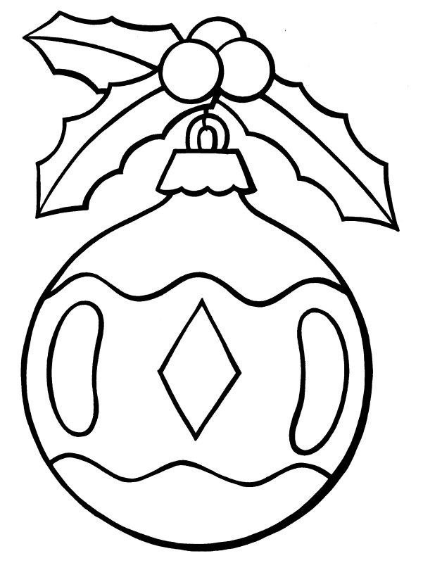 601x800 Christmas Ornaments Coloring Pages Elegant Christmas Ornament