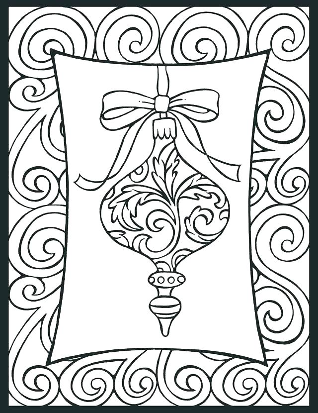 640x830 Christmas Ornaments Color Pages Ornaments Coloring Pages Christmas