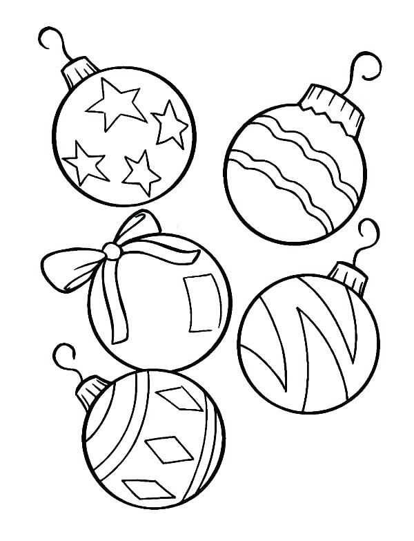 600x783 Coloring Pages Christmas Ornaments Printable Ornaments Ornaments