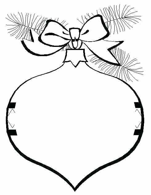 490x632 Decorations Coloring Pages Free Ornaments Go Digital