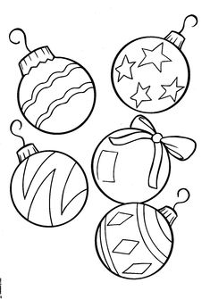235x335 Color Your Own Christmas Ornaments Printable! Coloring
